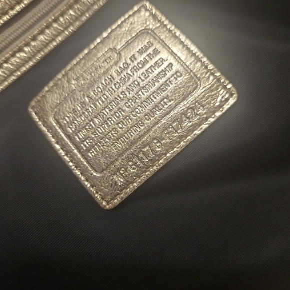 Coach Y2K Signature Stripe Kisslock Medium Tote Shoulder Handbag - Picture 12 of 12